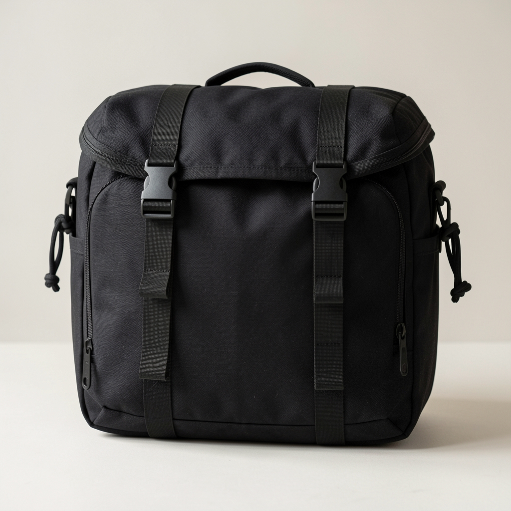 Geantă portbagaj Ortlieb Commuter-Daypack City neagră 27L cu sistem de prindere rapid QL2.1 și material 1000D Cordura impermeabil