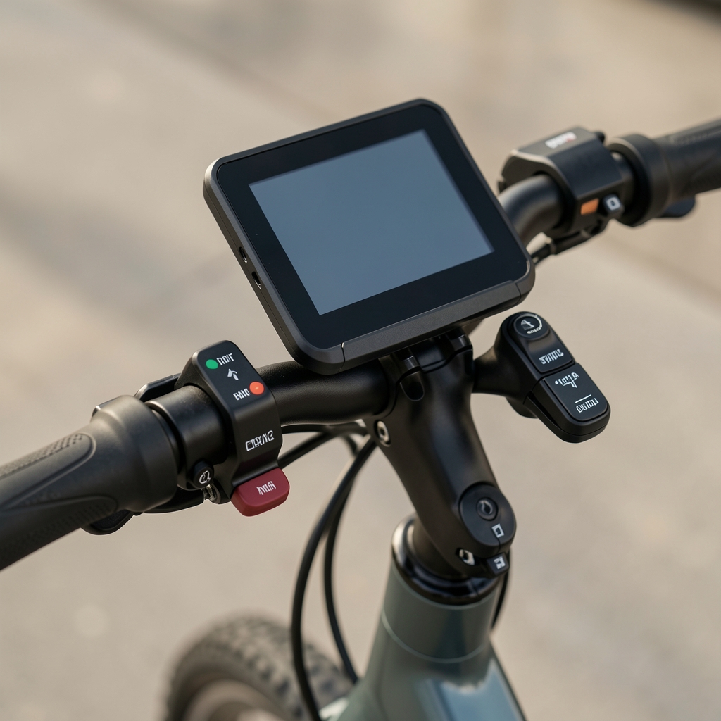 Bicicletă electrică de oraș Cube Town Hybrid neagră cu portbagaj spate, iluminare integrată și motor Bosch Active Line 250W